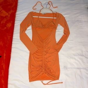 fashion nova 2 piece body con dress